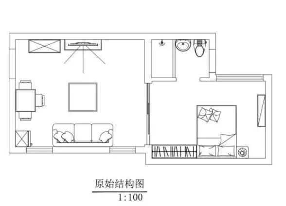 改造前的戶(hù)型圖