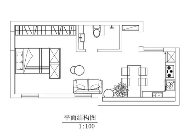 改造后重新布局的戶(hù)型圖